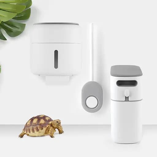 Набор аксессуаров для ванной комнаты МВМ My Home MVM-36 белый с серым (MVM-MH-36 WHITE/GRAY) - фото 2