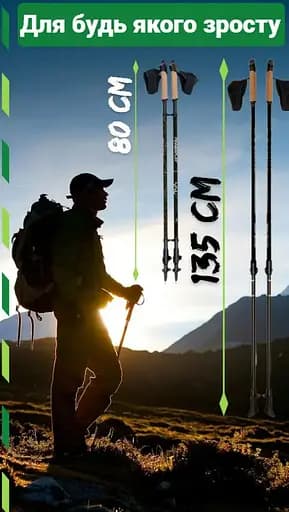 Палки для скандинавской ходьбы PowerPlay 9105 Sisu Black/Gold 80-135 см (пара) (PP_9105_SISU) - фото 10