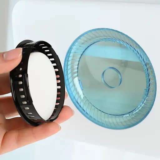 Набор аксессуаров для ванной комнаты МВМ My Home MVM-25 белый с серым (MVM-MH-25 WHITE/GRAY) - фото 12