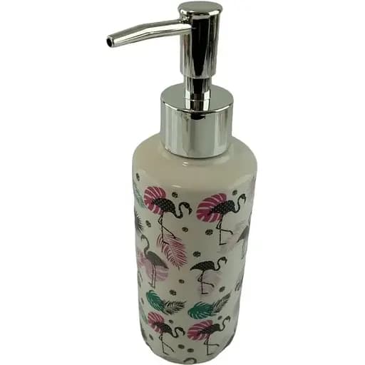 Набор аксессуаров для ванной комнаты No brand Фламинго B керамический 4 предмета - фото 2