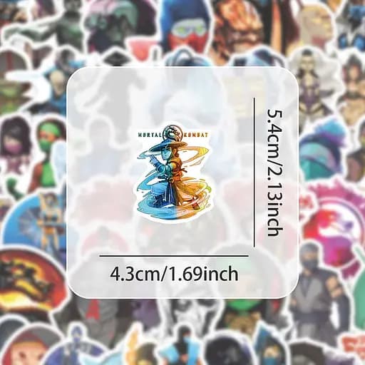 Стикерпак GeekLand Mortal Combat 60 штук - фото 4