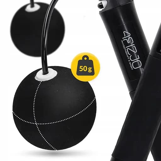 Скакалка со счетчиком 4FIZJO 2 в 1 проводная/беспроводная Black (P-5905973402200) - фото 4