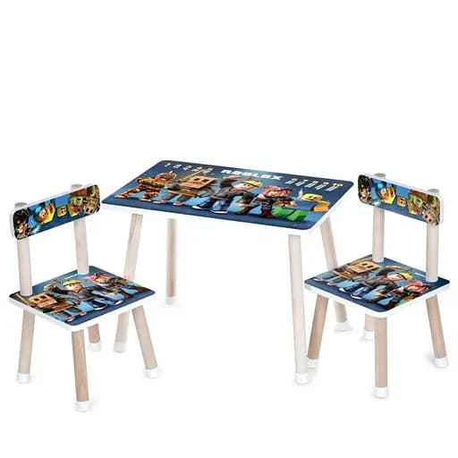 Детский Столик M 501-23 столешница 60 х 40 см, 2 стульчика - фото 1