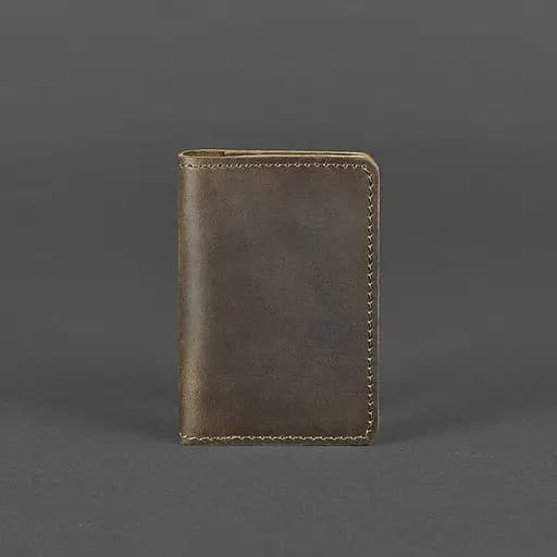 Кожаный кард-кейс (визитница) 6.0 темно-коричневый - фото 5