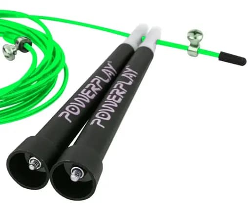 Скакалка скоростная PowerPlay 4202 Ultra Speed ​​Rope Зеленая 2,9 м (PP_4202_Green) - фото 3