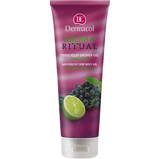 Гель для душу Dermacol DC Body Aroma Ritual Виноград та лайм антистрес 250 мл (10781) - фото 1