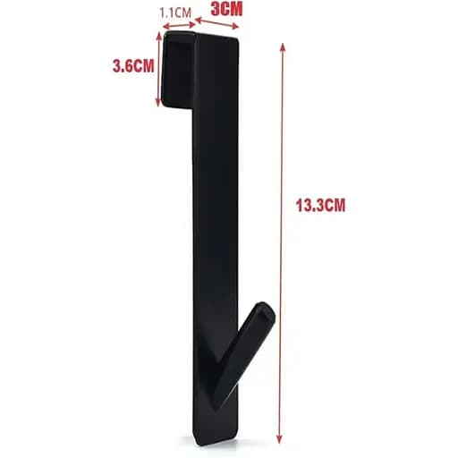 Крючок для полотенец Nett GB-13 навесной черный металлический - фото 5