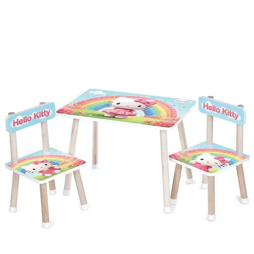 Детский Столик M 501-34 столешница 60 х 40 см, 2 стульчика - фото 1
