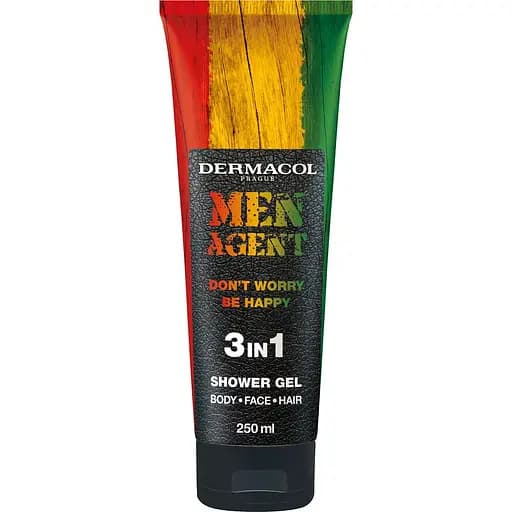 Гель для душу 3в1 Dermacol Men Agent Don't worry be happy, 250 мл - фото 1