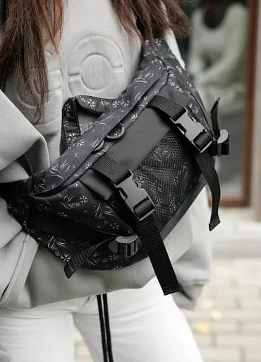 Женская сумка бананка Sambag Dynamicdart черный 38 × 21 × 7 см (80411702) - фото 6