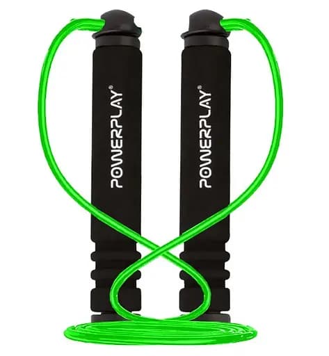 Скакалка PowerPlay 4205 Classic Plus Jump Rope Зеленая 2,7м (PP_4205_Green) - фото 1