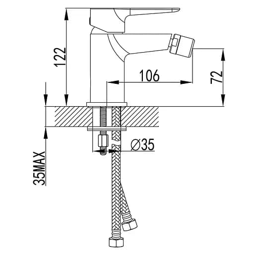 Смеситель для биде Corso 9605503 - фото 5
