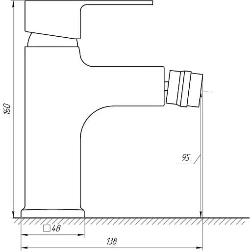 Смеситель для биде DOMINO MALIBU DMM-106 - фото 4