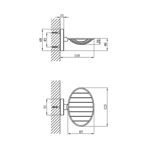Мыльница Kroner KRM Elbe - ACC2902-1 (CV022850) - фото 3
