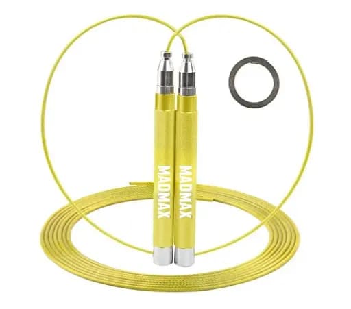 Скакалка скоростная на алюминиевая подшипниках MadMax MFA-286 Speed ​​jump rope Yellow 3 м (MFA-286-YEL-U) - фото 1