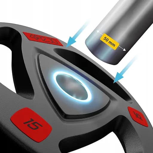 Гриф для штанги олимпийский Z-образный 4FIZJO 120 см 50 мм (P-5905973401210) - фото 2