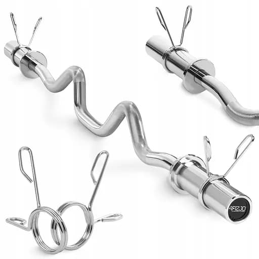 Гриф для штанги олимпийский Z-образный 4FIZJO 120 см 50 мм без подшипников (P-5905973401173) - фото 2