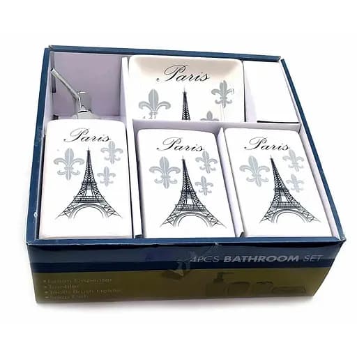 Набор для ванной Paris керамический 22х23х8 см - фото 2