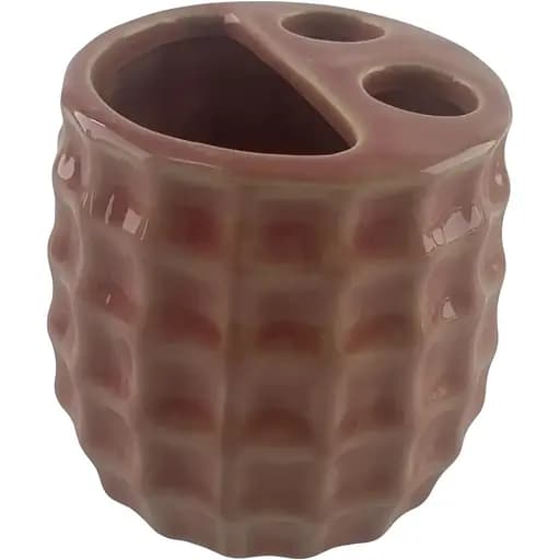 Набор аксессуаров для ванной комнаты No brand керамический розовый 28.5x22.5x9 см - фото 4