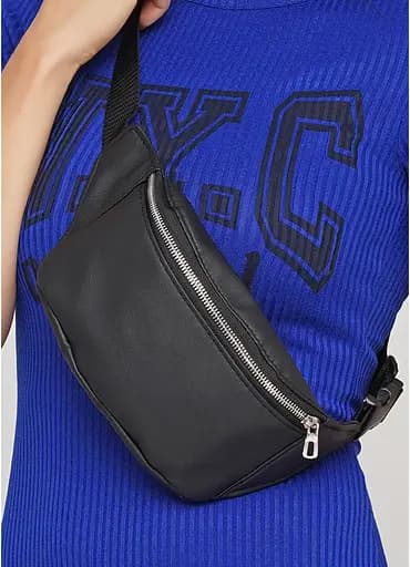 Поясная сумка бананка Sambag Tirso MSS черный 31 х 12 х 5 см (80113001) - фото 2