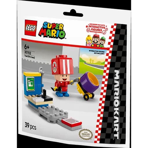 Конструктор LEGO Super Mario Mario Kart Toad (Pit Crew) 39 деталей (30702) - фото 3