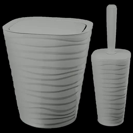 Набор для ванной комнаты Planet Welle, 2 предмета, серый (UP171*) - фото 1