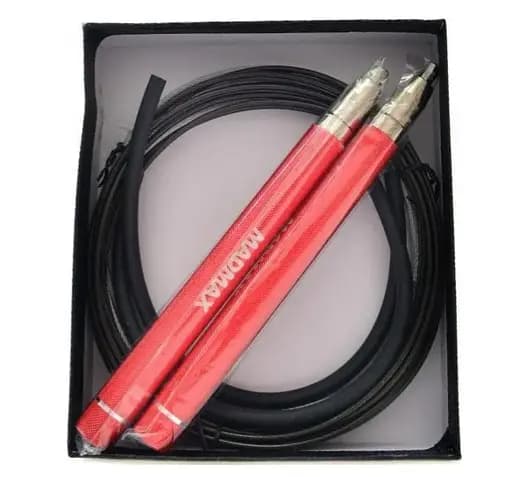 Скакалка скоростная на алюминиевая подшипниках MadMax MFA-286 Speed ​​jump rope Red 3 м (MFA-286-RED-U) - фото 3