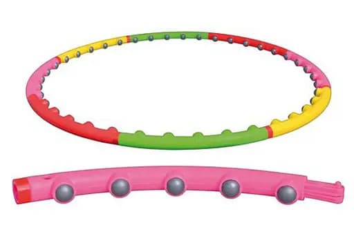 Обруч с массажными шариками Хула Хуп EasyFit 98 см разборной Разноцветный (EF-0251) - фото 3
