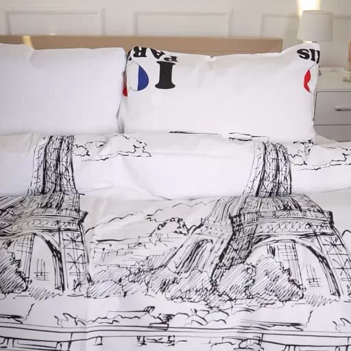 Простирадло MirSon Ranforce Elite 17-4743 Paris 220x240 см біле (2200008930042) - фото 3