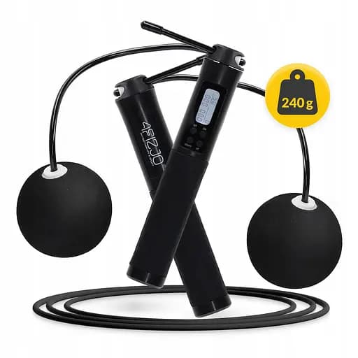 Скакалка со счетчиком 4FIZJO 2 в 1 проводная/беспроводная Black (P-5905973402200) - фото 3