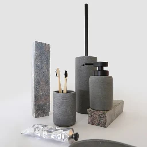 Комплект аксессуаров для санузла МВМ My Home London серый (MVM-MH-44 GRAY) - фото 10