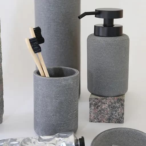 Комплект аксессуаров для санузла МВМ My Home London серый (MVM-MH-44 GRAY) - фото 14