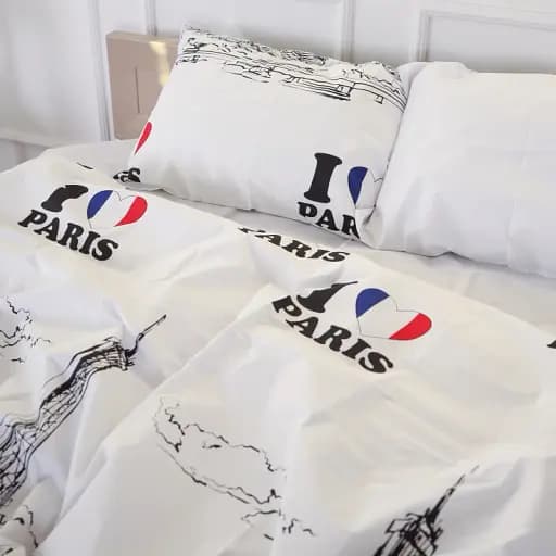 Простирадло MirSon Бязь 17-4743 Paris 150х220 см біле (2200008929763) - фото 3