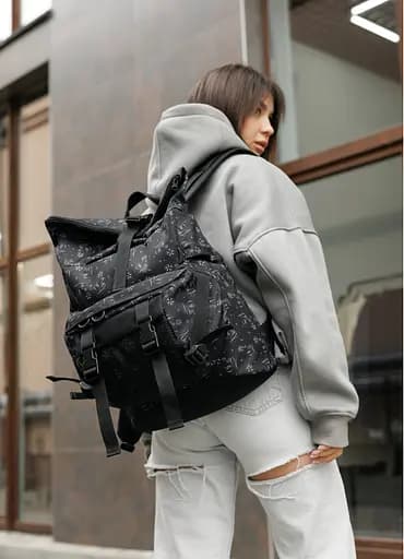 Женская сумка бананка Sambag Dynamicdart черный 38 × 21 × 7 см (80411702) - фото 12