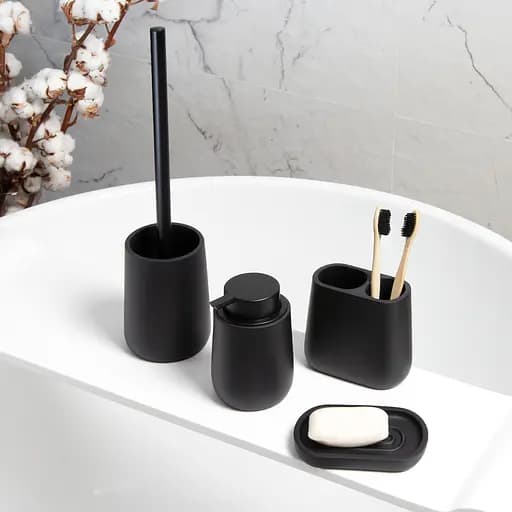 Набор аксессуаров для ванной комнаты My Home MVM-13 черный (MVM-MH-13 BLACK) - фото 6