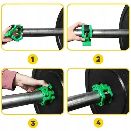 Замки для олимпийского грифа 4FIZJO Quick Release 50 мм 2 шт 4FJ0521 (P-5907739317391) - фото 7