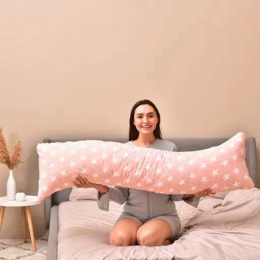 Наволочка Ideia S-Form сатин з блискавкою 40х130 см біла пудрова (8-34987*002) - фото 3