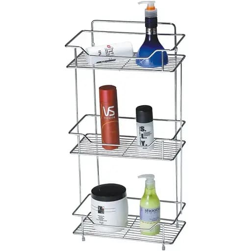 Полка Lemax трехуровневая прямоугольная нержавеющая сталь 58х29х16 см (EBA-5002 S/S) - фото 1