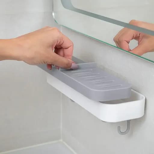 Набор аксессуаров для ванной комнаты My Home MVM-11 белый с серым (MVM-MH-11 WHITE/GRAY) - фото 3