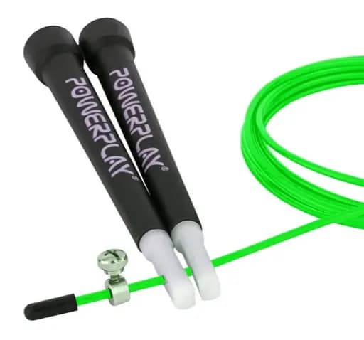 Скакалка скоростная PowerPlay 4202 Ultra Speed ​​Rope Зеленая 2,9 м (PP_4202_Green) - фото 2