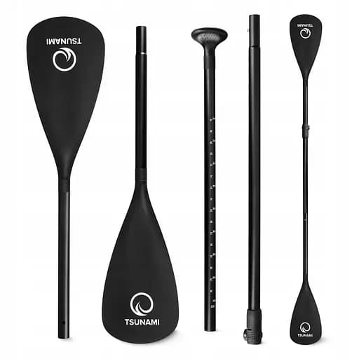 Весло для SUP доски TSUNAMI 2 в 1 160-225 см регулируемое, сложное Black (P-5907739316431) - фото 2
