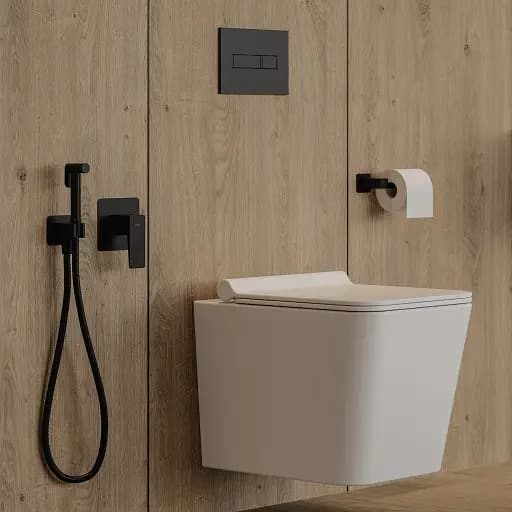 Держатель для туалетной бумаги Omnires Nelson black mat (NL80510BL) - фото 3