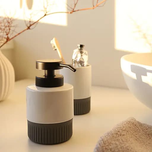 Комплект аксессуаров для санузла МВМ My Home Stockholm бело-серый (MVM-MH-45 WHITE/GRAY) - фото 11