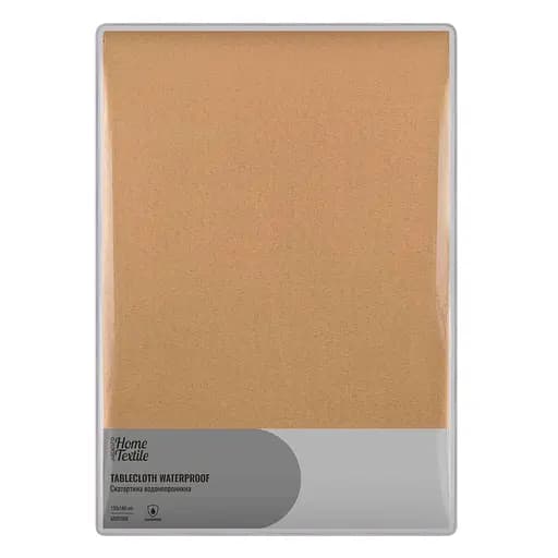 Скатертина Ardesto Waterproof 120х140см, 100% поліестер, бежевий (ART07WB) - фото 1