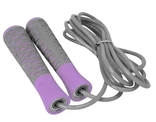 Скакалка PowerPlay 4206 Jump Rope PRO+ Серо-фиолетовая 2,75 м (PP_4206_Grey/Violet) - фото 4