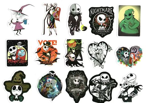 Стикерпак Набор наклеек Кошмар перед Рождеством The Nightmare Before Christmas 100 штук - фото 6