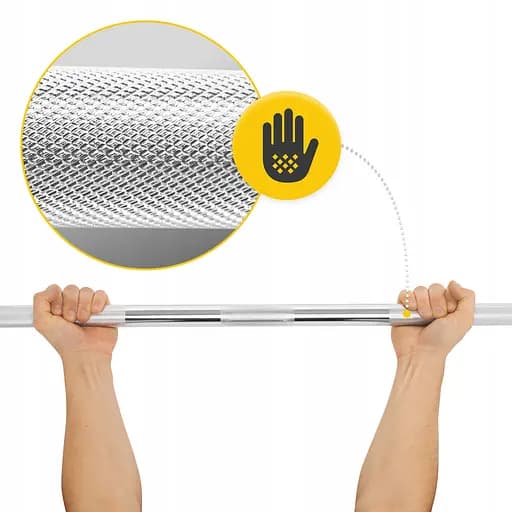 Гриф для штанги прямой олимпийский 4FIZJO 220 см 50 мм без подшипников (P-5905973401166) - фото 5