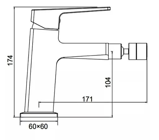 Смеситель для биде FAOP A5009 - фото 2