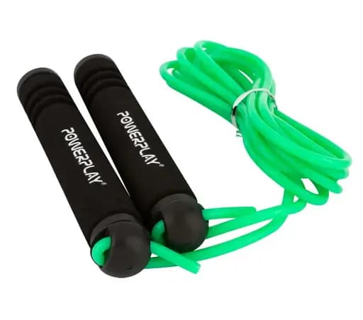 Скакалка PowerPlay 4205 Classic Plus Jump Rope Зеленая 2,7м (PP_4205_Green) - фото 2