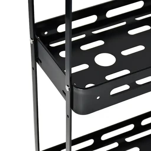 Полка Homax трехуровневая прямоугольная алюминиевая 57х33.3х15.5 см черная (EBA-3550 BL) - фото 5